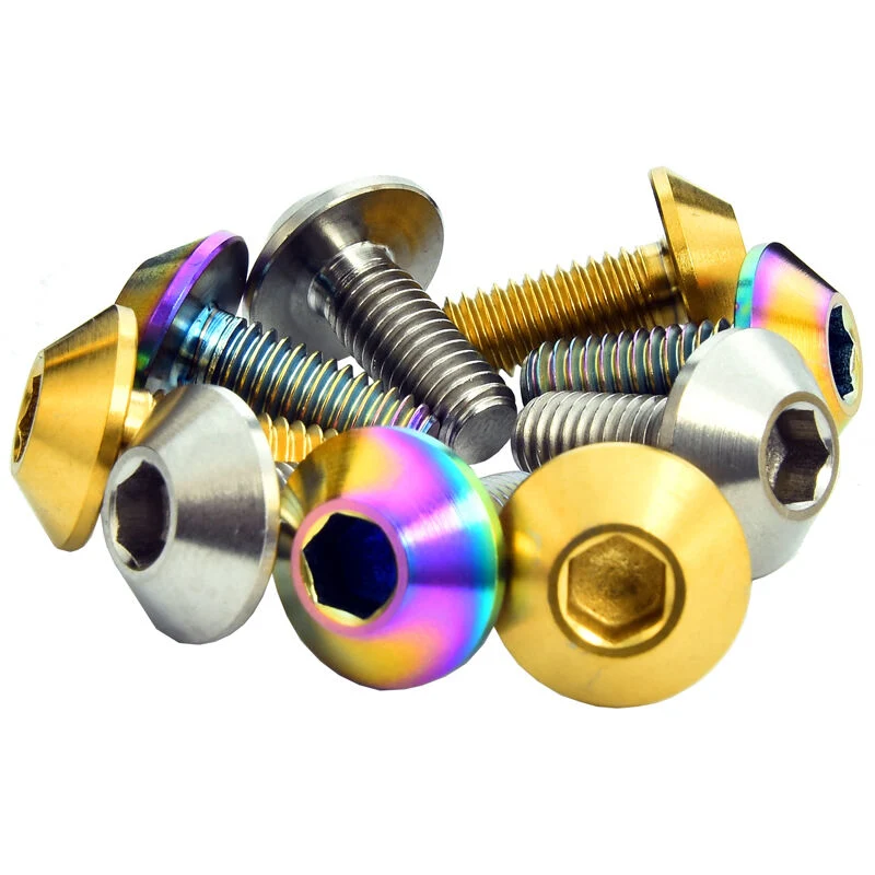 Professional Custom High Quality Hexagon Flange Gr5 Titanium Bolts M8 Titanium Fastener